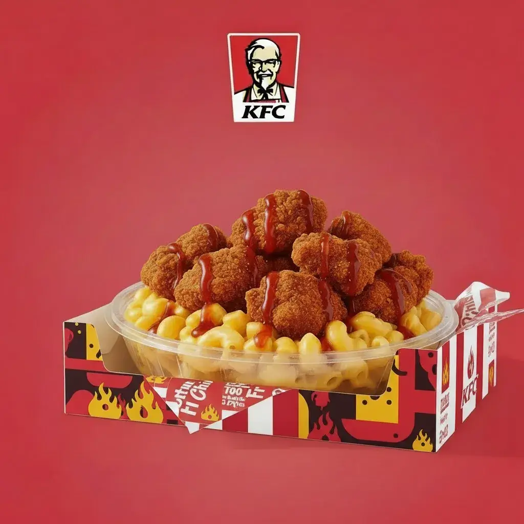 KFC Nashville Hot Mac & Cheese Bowl
