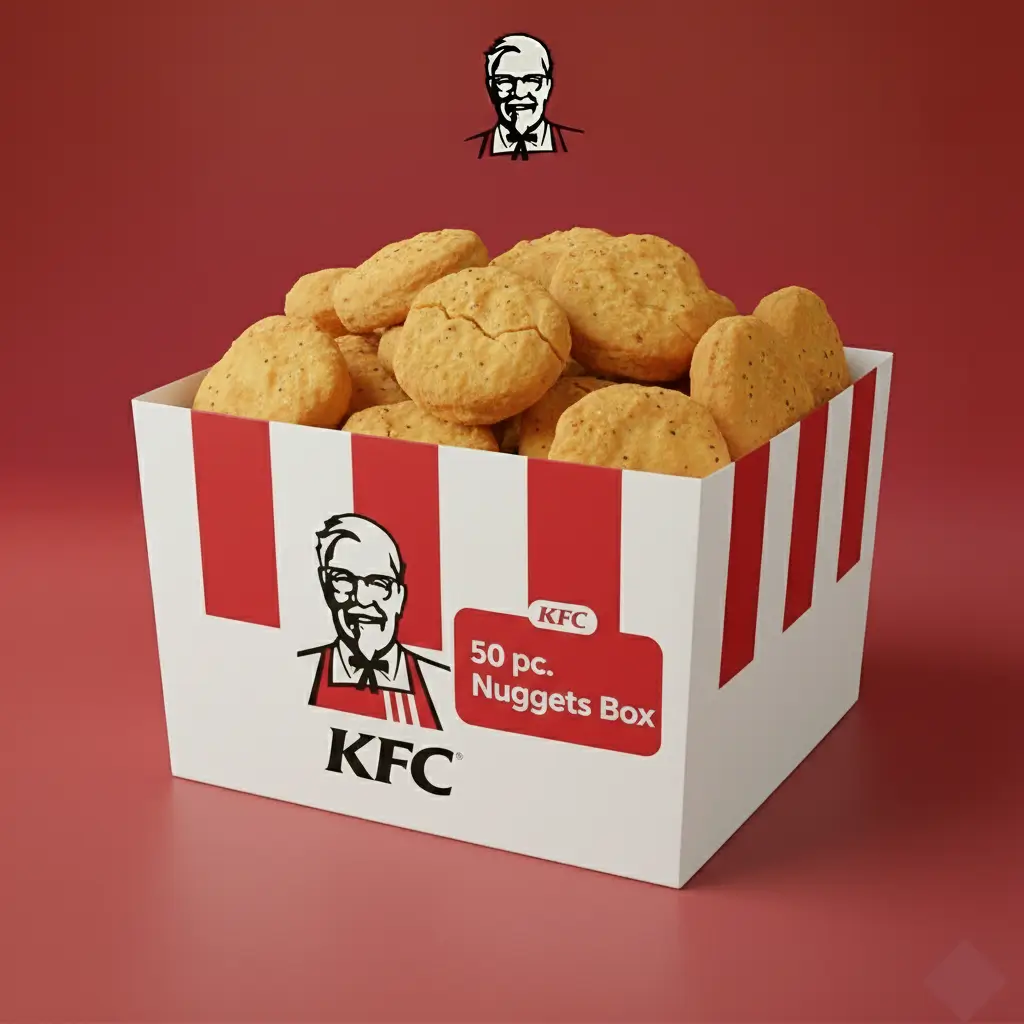 KFC 50 pc. Nuggets Box